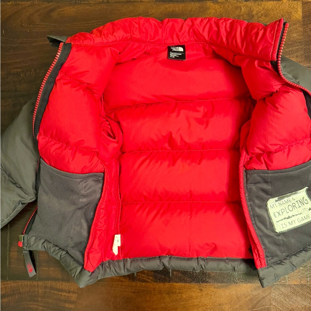 The North Face Gray Puffer Jacket - Picture 3 of 8
